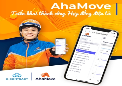 Chuyển từ ký tay sang ký hợp đồng điện tử với giải pháp C-Contract: AhaMove tiết kiệm đến 70% chi phí và thời gian 