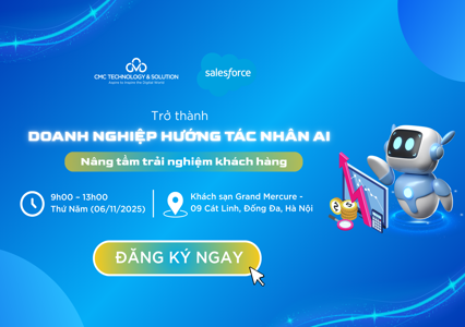 Đăng ký tham dự Hội thảo "Trở thành doanh nghiệp hướng tác nhân AI - Nâng tầm trải nghiệm khách hàng" 