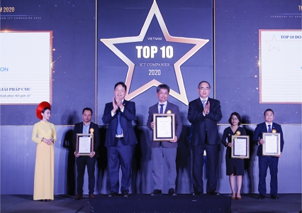 CMC TS nhận giải thưởng doanh nghiệp dẫn đầu về giải pháp Chuyển đổi số và Bảo mật tại Việt Nam