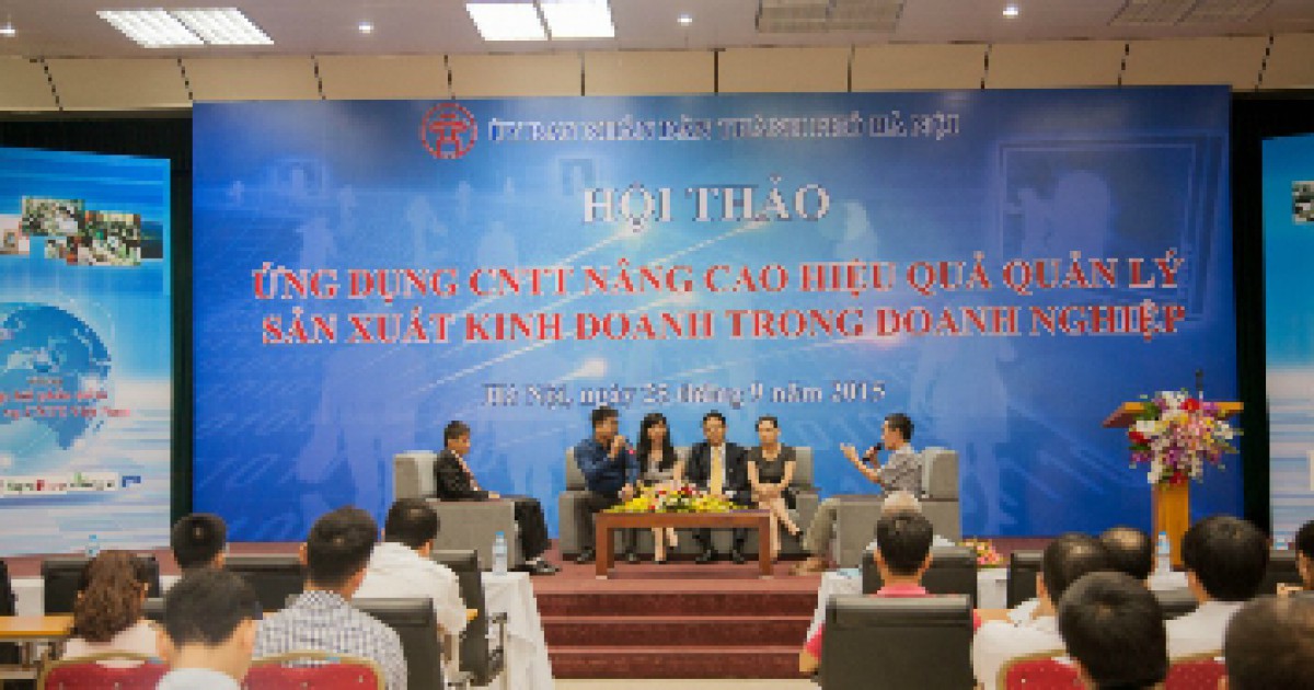CMCSoft đã tham gia hội thảo “Ứng dụng CNTT nâng cao hiệu quả quản lý ...